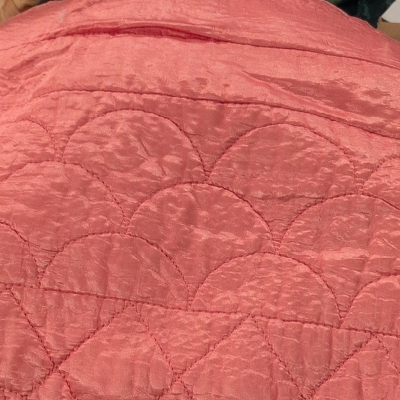 Elegant Coral Pink Quilted Bedding - Picture 1 of 1